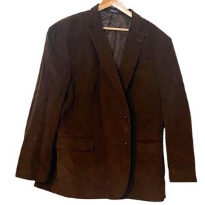 Stafford Corduroy Men's Big & Tall Corduroy Elbow‎ Patch Brown Sport Coat 3XL